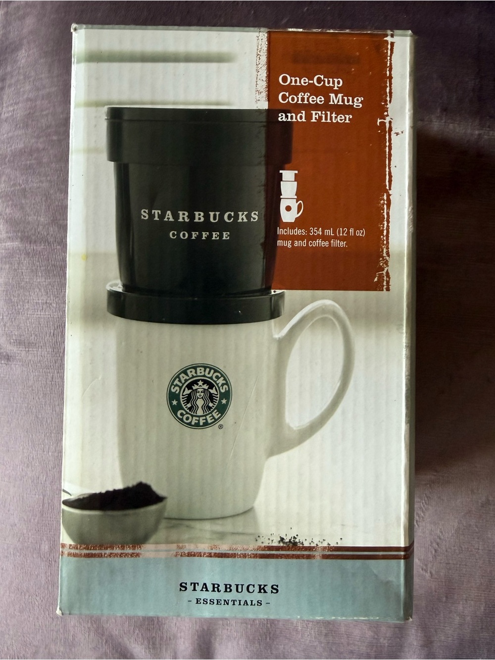 Starbucks Old Logo Coffee Mug & Filter